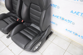 Complete set of seats Porsche Cayenne 958 11-14 with airbag, turbo 18 positions, dented leather