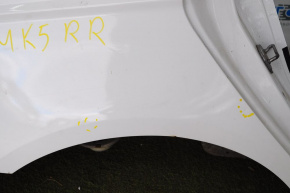 Quarter wing rear right Ford Fusion mk5 13-20 white, pokes, painted