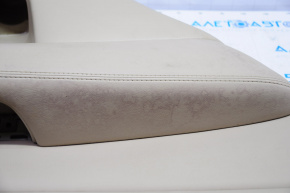 Door trim card rear left Nissan Pathfinder 13-19 beige leather, dry cleanable, leather tear