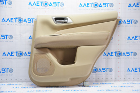 Door trim card rear right Nissan Pathfinder 13-19 leather beige, for dry cleaning, scratches