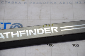 Door sill trim outer rear left Nissan Pathfinder 13-16 black with chrome, corrosion