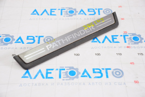 Door sill trim outer rear right Nissan Pathfinder 13-16 black with chrome, corrosion