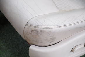 Driver's seat Nissan Pathfinder 13-16 with airbag, electric, beige leather, headrest with monitor, rust