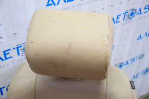 Driver's seat Nissan Pathfinder 13-16 with airbag, electric, beige leather, headrest with monitor, rust