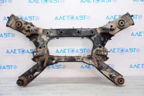 Rear subframe Nissan Pathfinder 13-20 FWD rusty, silent block torn, dented
