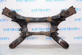 Rear subframe Nissan Pathfinder 13-20 FWD rusty, silent block torn, dented