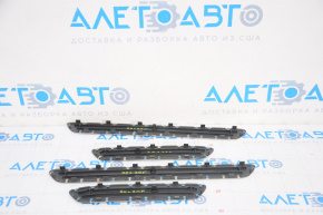 Set of door sills Porsche Cayenne 11-17 turbo, chrome, bumpers on chrome