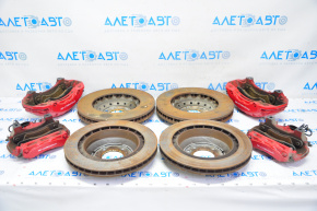 Set of calipers with discs Porsche Cayenne 958 11-17 turbo 6 pistons 390/38mm 358/28mm