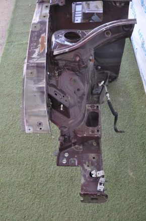 Front right quarter VW Passat b7 12-15 USA red, with central pillar