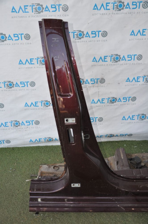 Front right quarter VW Passat b7 12-15 USA red, with central pillar