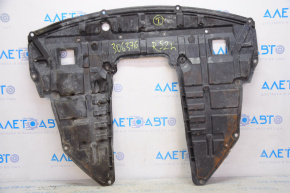Nissan Pathfinder 13-20 hybrid engine guard is dented, fasteners are broken, there is a tear