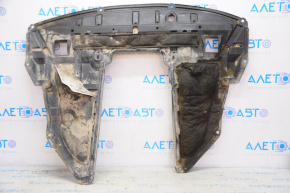 Nissan Pathfinder 13-20 hybrid engine guard is dented, fasteners are broken, there is a tear