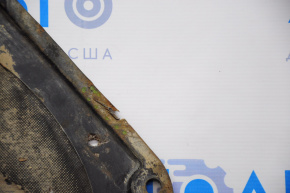 Nissan Pathfinder 13-20 hybrid engine guard is dented, fasteners are broken, there is a tear