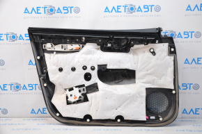 Door trim card front right Nissan Sentra 13-15 black leather, black insert
