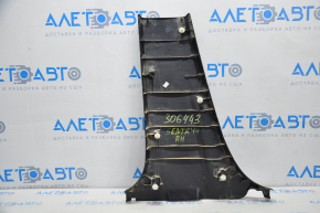 Center pillar trim lower right Nissan Sentra 13-19 black, scratch