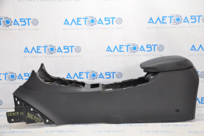 Console central armrest Nissan Sentra 13-16 black leather, scratches