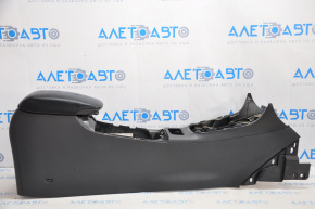 Console central armrest Nissan Sentra 13-16 black leather, scratches