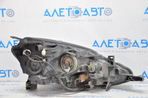 Headlight front left Nissan Sentra 16-19 bare rest, halogen, for polishing