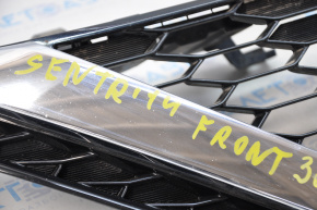 Radiator grill with badge Nissan Sentra 16-19 rest, sand