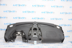 Torpedo front panel without AIRBAG Porsche Cayenne 958 11-16 black leather, leather peeled off