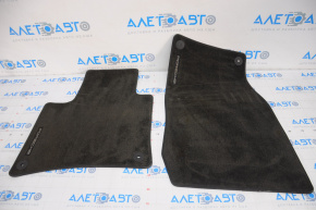 Set of floor mats for Porsche Cayenne 958 11-15 cloth black
