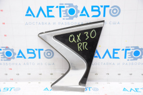 Window blind glass rear right Infiniti QX30 17-19 broken mount
