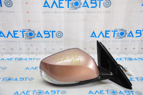 Right side mirror complete Infiniti QX30 17-19 15 pins, turn signal, beige, crack