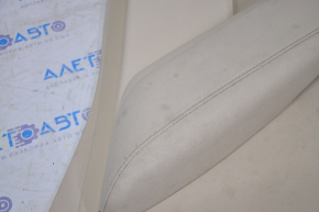 Door trim card rear right Lexus RX350 10-12 beige with beige insert leather, armrest leather, water damage, cracked leather, broken crepe, scratches
