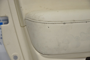 Door trim card front left Lexus RX350 RX450h 10-12 beige with beige insert leather, armrest leather, under seat memory, water damage, cracked leather scratch