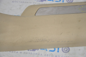 Door sill trim rear right Lexus RX350 RX450h 10-15 beige, rubbed, dented chrome