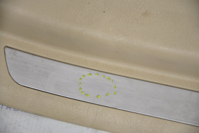 Door sill trim rear right Lexus RX350 RX450h 10-15 beige, rubbed, dented chrome