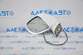 Left side mirror assembly Lexus RX350 RX450h 10-12 14pin, auto-then, swivel, white, crack, scratch swivel