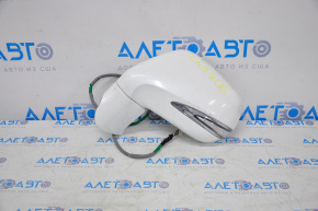 Left side mirror assembly Lexus RX350 RX450h 10-12 14pin, auto-then, swivel, white, crack, scratch swivel