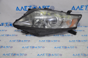 Headlight front left bare Lexus RX350 RX450h 10-12 dorest halogen, for polishing
