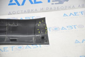 Door sill trim rear right Nissan Sentra 13-17 black, broken fastener, worn