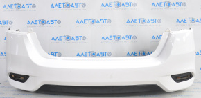 Rear bumper bare Nissan Sentra 16-19 rest white