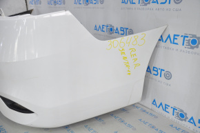 Rear bumper bare Nissan Sentra 16-19 rest white