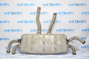 Muffler rear part barrel Porsche Cayenne 958 11-14 4.8 Turbo on 4 pipes, dented