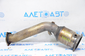 Intake pipe with catalytic converter right first Porsche Cayenne 958 11-17 4.8 Turbo