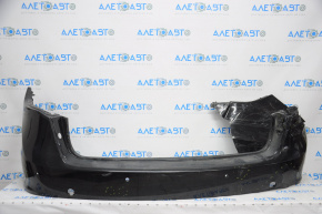 Rear bumper bare Porsche Cayenne 958 11-14 turbo, for parking sensors black, right part torn off