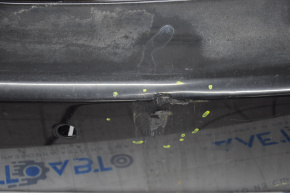 Rear bumper bare Porsche Cayenne 958 11-14 turbo, for parking sensors black, right part torn off