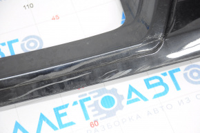 Rear bumper lip trim Porsche Cayenne 958 11-14 turbo, black, broken crepe, scratches