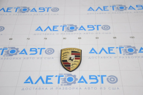 Porsche Cayenne 958 hood emblem 11-14 paint peeling