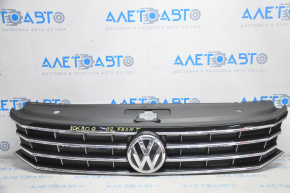 Radiator grill with badge VW Passat b8 16-19 USA, sand