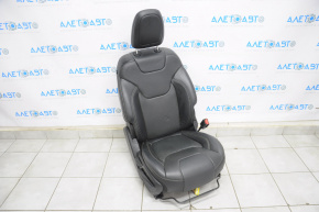 Passenger seat Jeep Cherokee KL 14-18 with airbag, mechanical, leather black