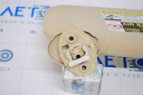 Left visor Lexus RX350 RX450h 10-15 beige, without hook, cracked mount, dry cleaning required