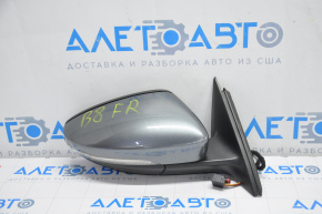 Right side mirror complete VW Passat b8 16-19 USA 5 pins, turn signal, graphite