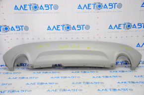 Rear bumper trim lower Ford Escape MK3 13-19 prerest 2 pipes, crack in the fastener, dented