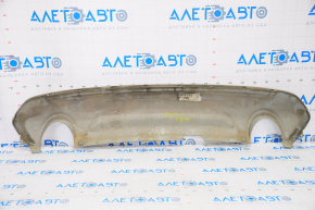 Rear bumper trim lower Ford Escape MK3 13-19 prerest 2 pipes, crack in the fastener, dented