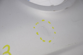 Rear bumper trim lower Ford Escape MK3 13-19 prerest 2 pipes, crack in the fastener, dented